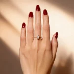 Lane Woods Marquise Solitaire with Bezel Setting Moissanite Ring