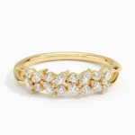 Lane Woods Round & Marquise Cut Moissanite Promise Wedding Band