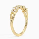 Lane Woods Round & Marquise Cut Moissanite Promise Wedding Band