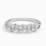 Lane Woods Round & Marquise Cut Moissanite Promise Wedding Band
