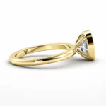 Lane Woods Bezel Set Elongated Cushion Cut Moissanite Engagement Ring