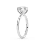 Lane Woods Cushion Solitaire with Bezel Moissanite Promise Ring