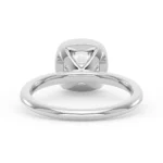 Lane Woods Cushion Solitaire with Bezel Moissanite Promise Ring