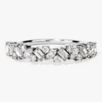 Lane Woods Multi-Cut Cluster Moissanite Promise Wedding Band