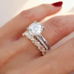 Lane Woods Multi-Cut Cluster Moissanite Promise Wedding Band