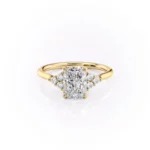 Lane Woods Radiant Cut Cluster Moissanite Engagement Ring