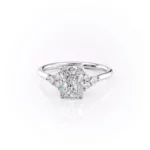 Lane Woods Radiant Cut Cluster Moissanite Engagement Ring