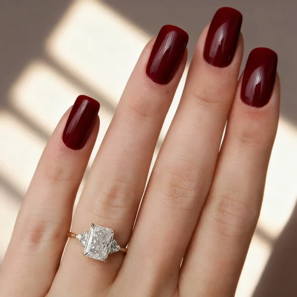 Lane Woods Radiant Cut Cluster Moissanite Engagement Ring