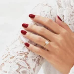 Lane Woods Twisted Radiant Promise Engagement Wedding Moissanite Ring