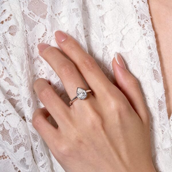 Lane-Woods-925-pear-cut-bezel-set-moissanite-engagement-wedding-ring-6