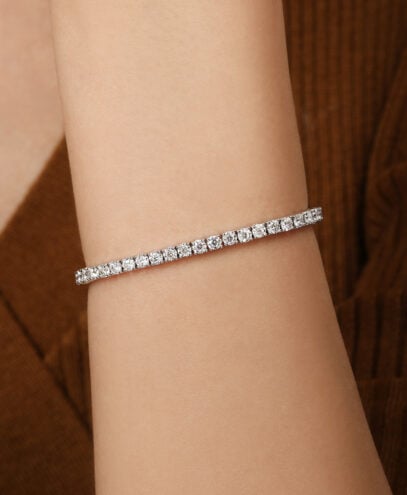 Moissanite Eternity Tennis Bracelet
